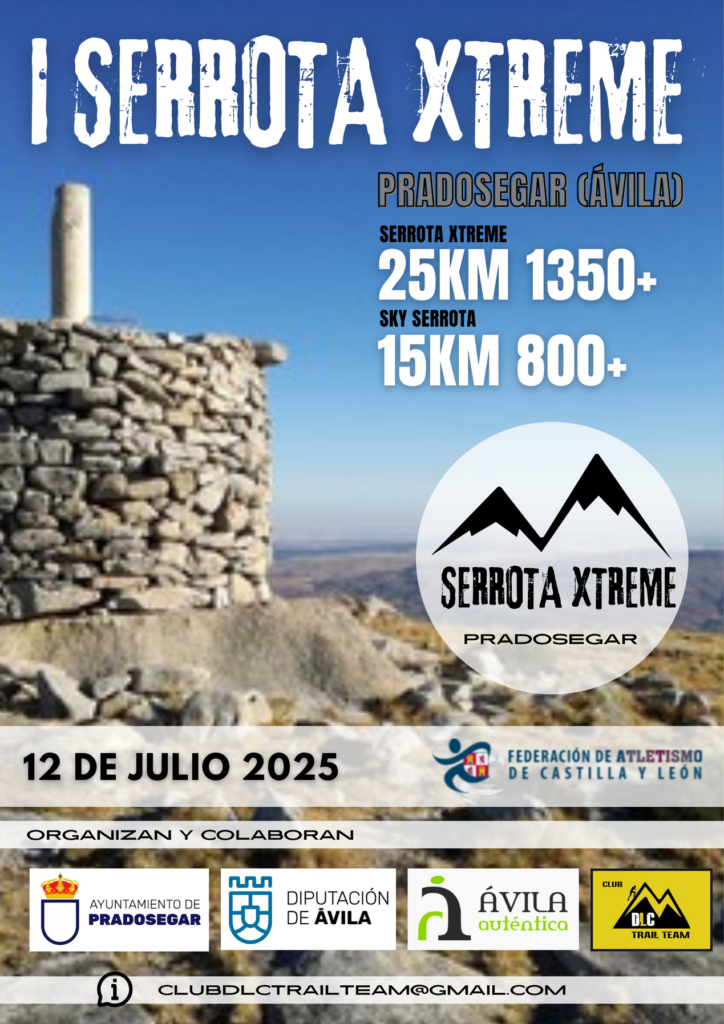 Póster Serrota Xtreme - 2025 - Pradosegar - DLC Trail Team